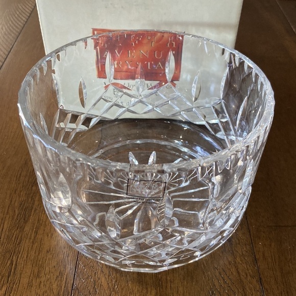 Fifth Avenue Crystal Cardiff Bowl Handcut Full Lead Mouthblown Crystal - Picture 2 of 4